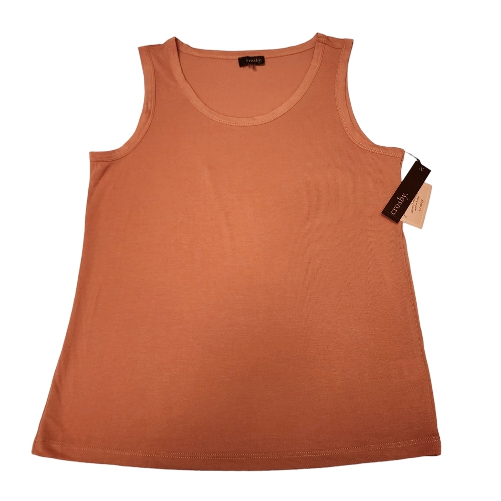 Crosby Dusty Rose Stretch Tank Top - Picture 7 of 9